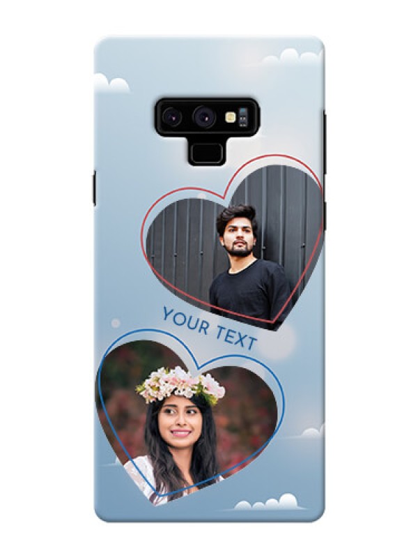 Custom Samsung Galaxy Note 9 Phone Cases: Blue Color Couple Design 