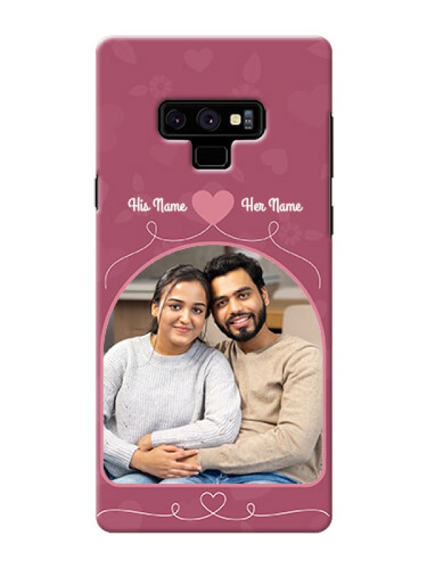 Custom Samsung Galaxy Note 9 mobile phone covers: Love Floral Design
