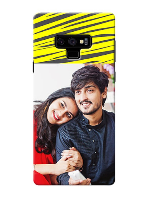Custom Samsung Galaxy Note 9 Personalised mobile covers: Yellow Abstract Design