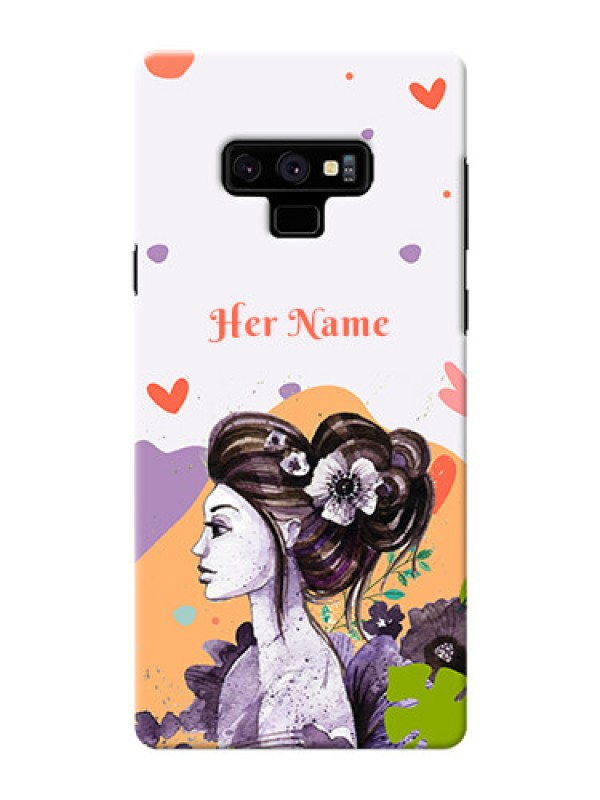 Custom Galaxy Note9 Custom Mobile Case with Woman And Nature Design