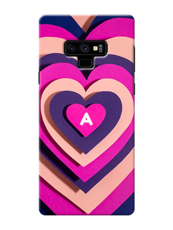 Custom Galaxy Note9 Custom Mobile Case with Cute Heart Pattern Design