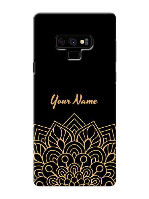 Custom Galaxy Note9 Back Covers: Golden mandala Design