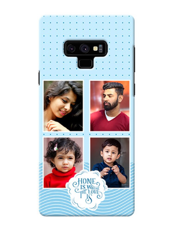 Custom Galaxy Note9 Custom Phone Covers: Cute love quote with 4 pic upload Design