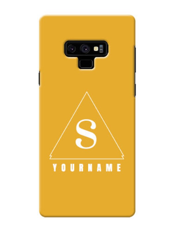 Custom Galaxy Note9 Custom Mobile Case with simple triangle Design
