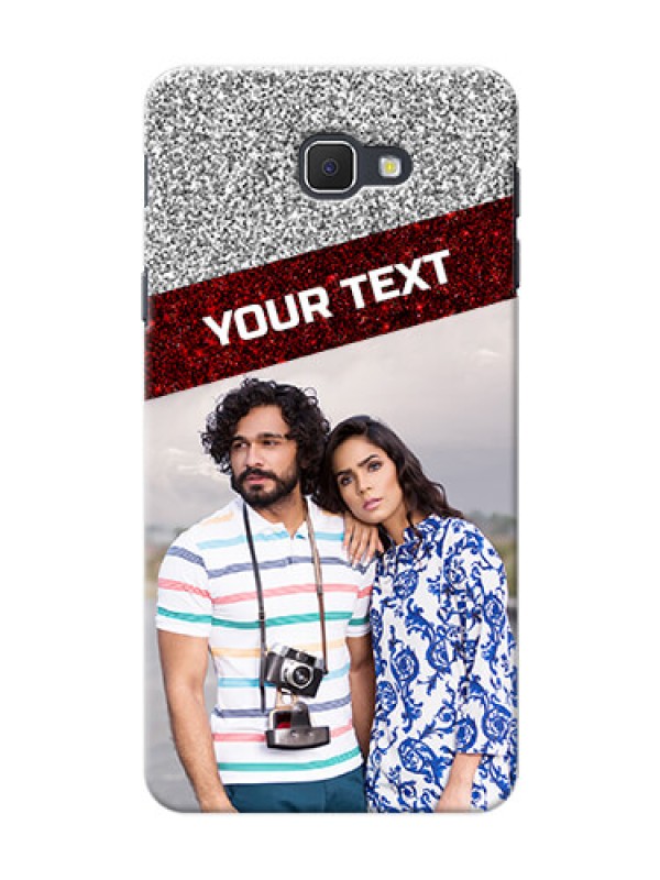 Custom Samsung Galaxy On5 (2016) 2 image holder with glitter strip Design