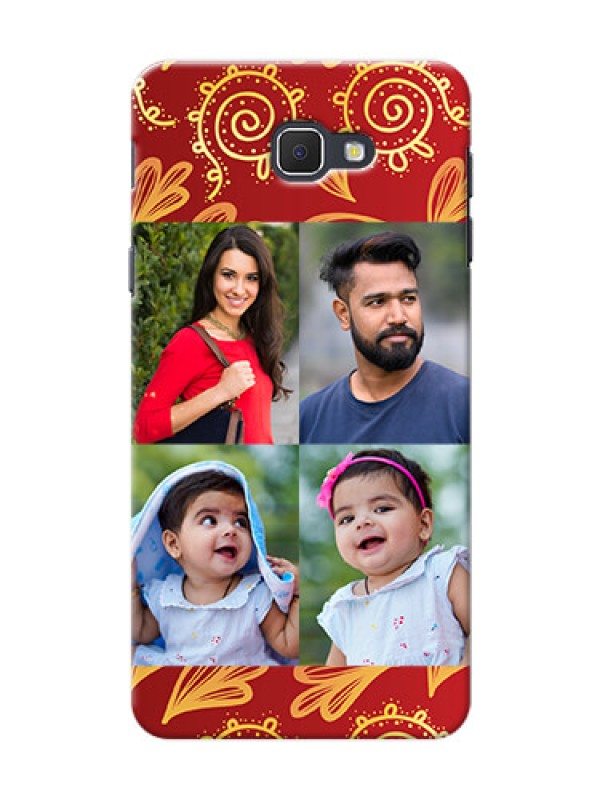 Custom Samsung Galaxy On5 (2016) 4 image holder with mandala traditional background Design