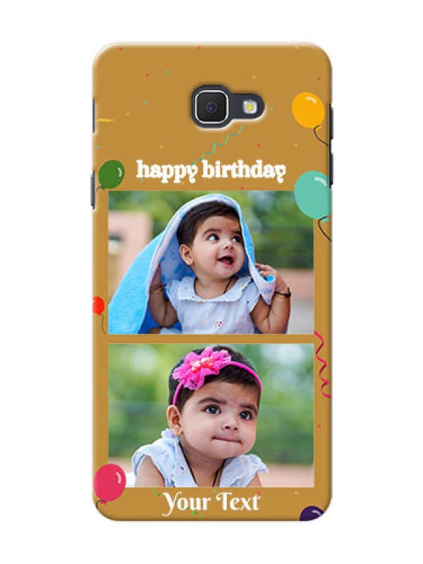 Custom Samsung Galaxy On5 (2016) 2 image holder with birthday celebrations Design