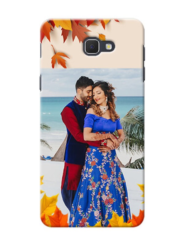 Custom Samsung Galaxy On5 (2016) autumn maple leaves backdrop Design
