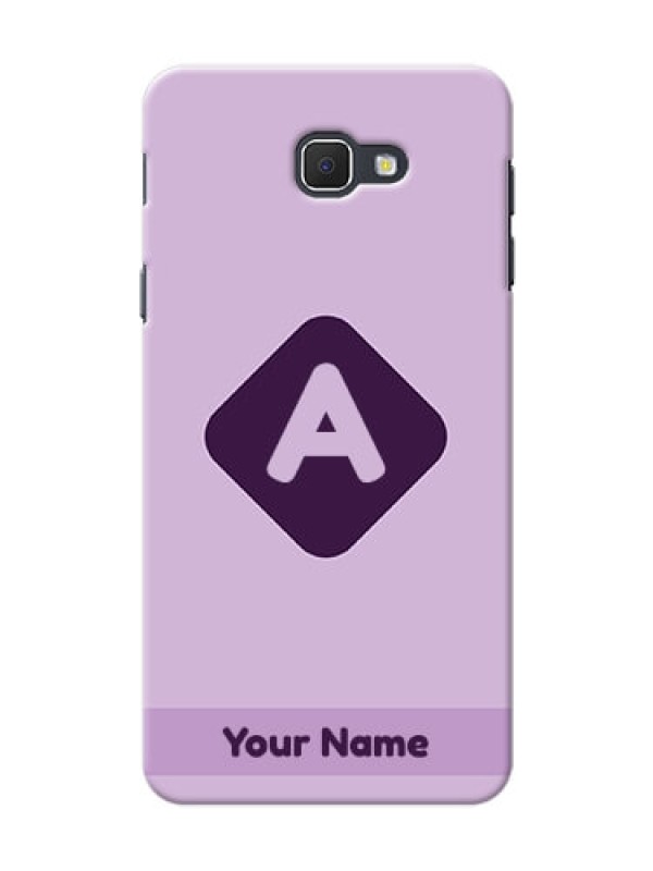 Custom Galaxy On5 (2016) Custom Mobile Case with Custom Letter in curved badge  Design
