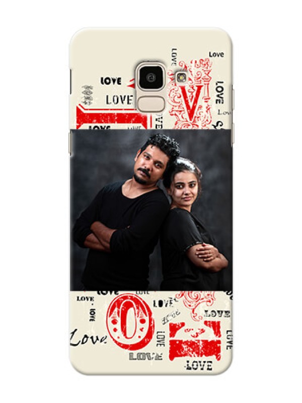 Custom Samsung Galaxy On6 (2018) Lovers Picture Upload Mobile Case Design