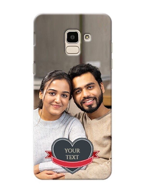 Custom Samsung Galaxy On6 (2018) Just Married Mobile Cover Design