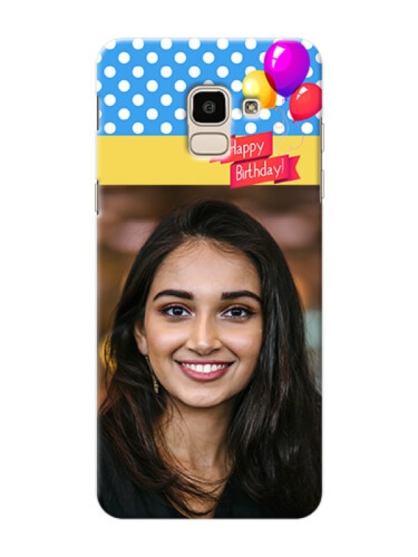 Custom Samsung Galaxy On6 (2018) Happy Birthday Mobile Back Cover Design