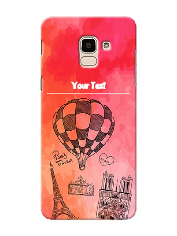 Custom Samsung Galaxy On6 (2018) abstract painting with paris theme Design