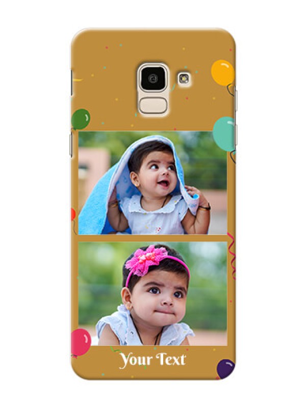 Custom Samsung Galaxy On6 (2018) 2 image holder with birthday celebrations Design