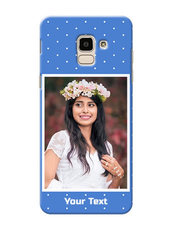 Custom Samsung Galaxy On6 (2018) 2 image holder polka dots Design