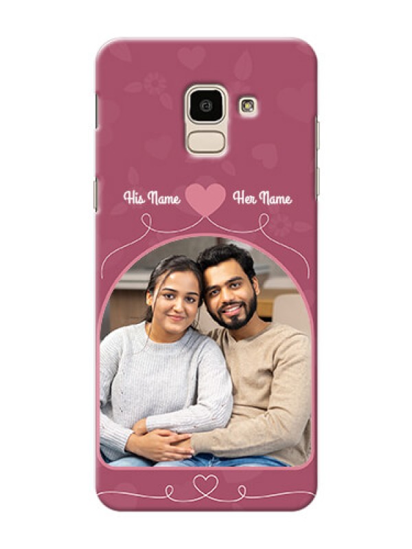 Custom Samsung Galaxy On6 (2018) love floral backdrop Design