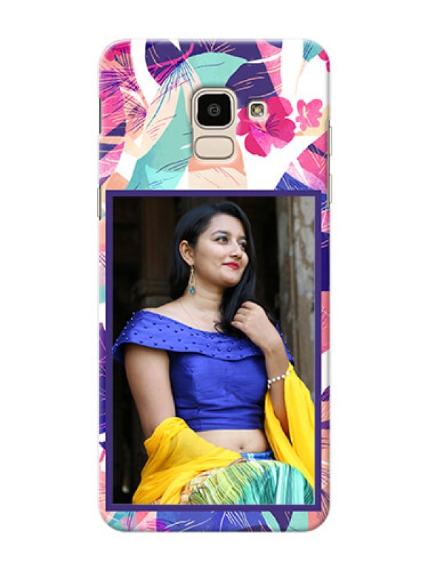 Custom Samsung Galaxy On6 (2018) abstract floral Design