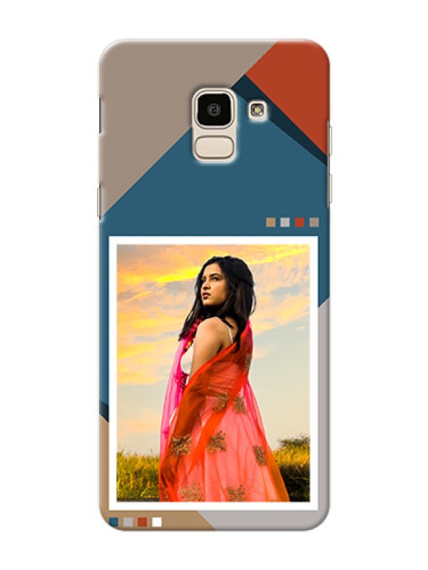 Custom Galaxy On6 2018 Mobile Back Covers: Retro color pallet Design