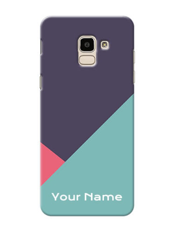 Custom Galaxy On6 2018 Custom Phone Cases: Tri  Color abstract Design