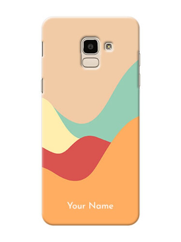 Custom Galaxy On6 2018 Custom Mobile Case with Ocean Waves Multi-colour Design