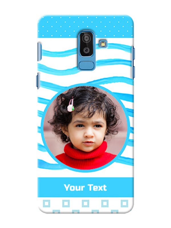 Custom Samsung Galaxy On8 (2018) Simple Blue Mobile Case Design