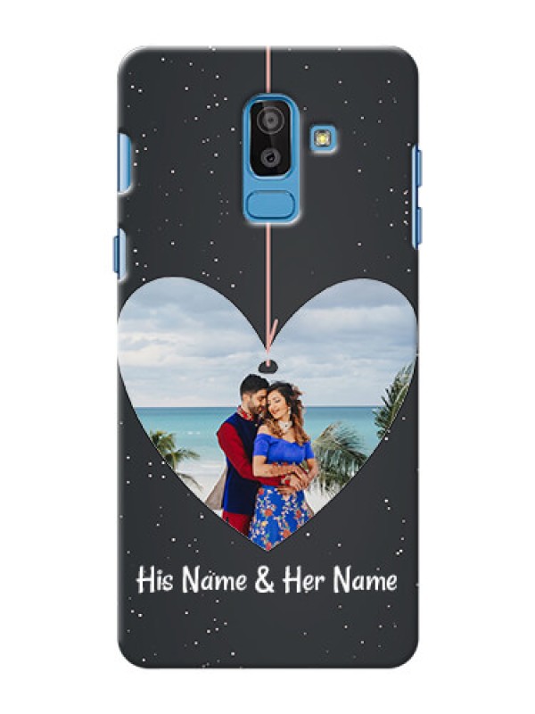 Custom Samsung Galaxy On8 (2018) Hanging Heart Mobile Back Case Design