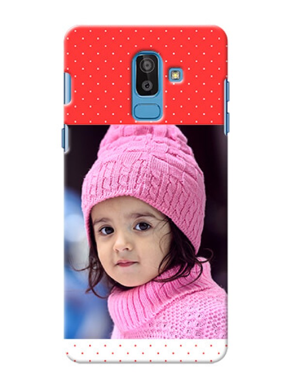 Custom Samsung Galaxy On8 (2018) Red Pattern Mobile Case Design