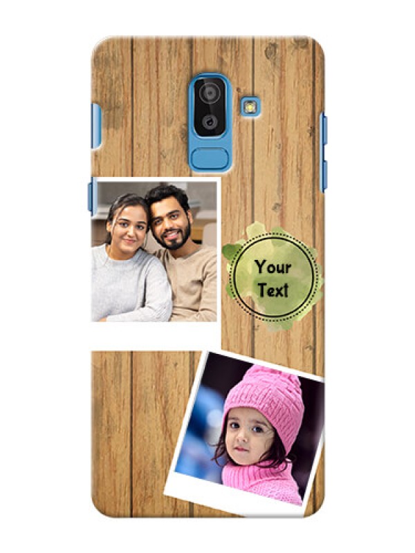 Custom Samsung Galaxy On8 (2018) 3 image holder with wooden texture  Design