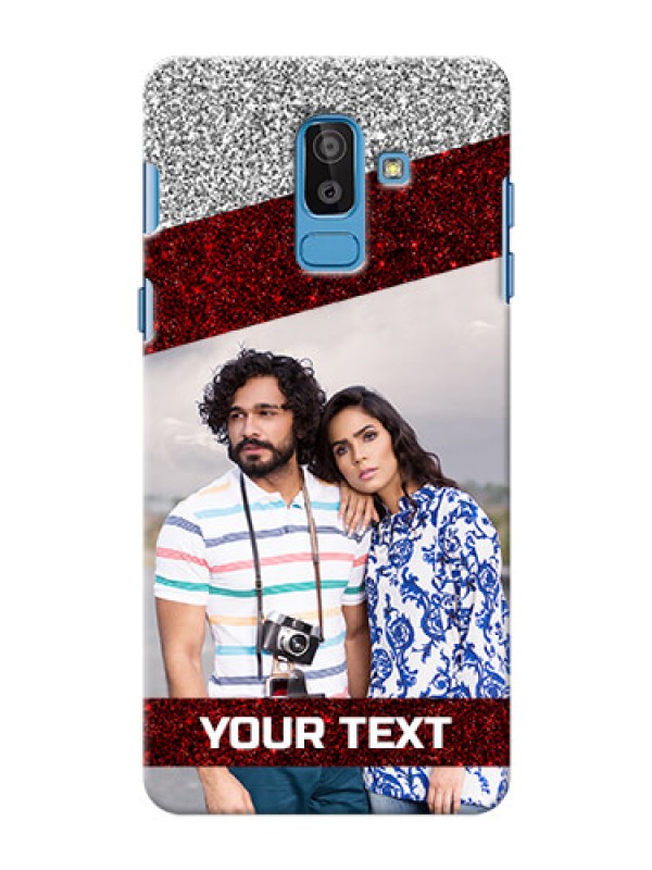 Custom Samsung Galaxy On8 (2018) 2 image holder with glitter strip Design