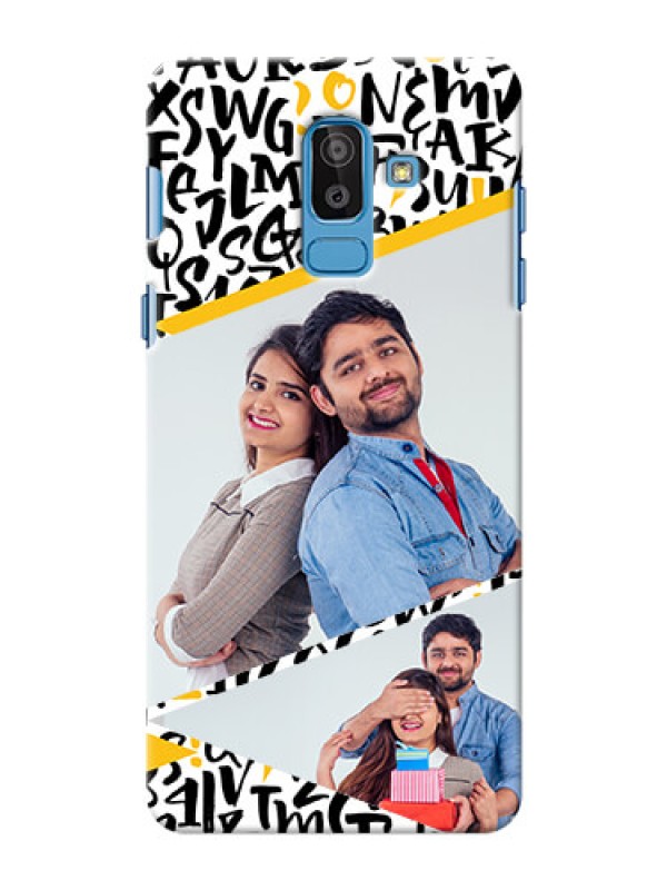 Custom Samsung Galaxy On8 (2018) 2 image holder with letters pattern  Design