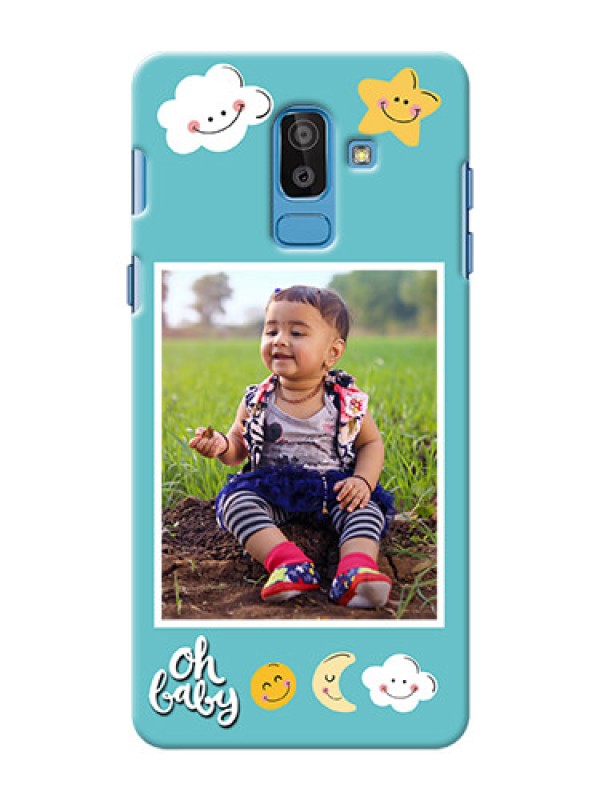 Custom Samsung Galaxy On8 (2018) kids frame with smileys and stars Design
