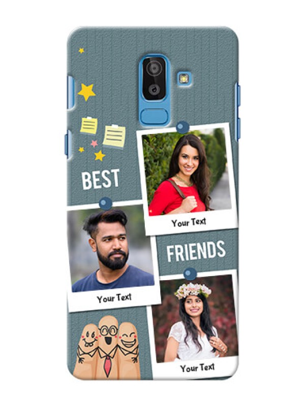 Custom Samsung Galaxy On8 (2018) 3 image holder with sticky frames and friendship day wishes Design