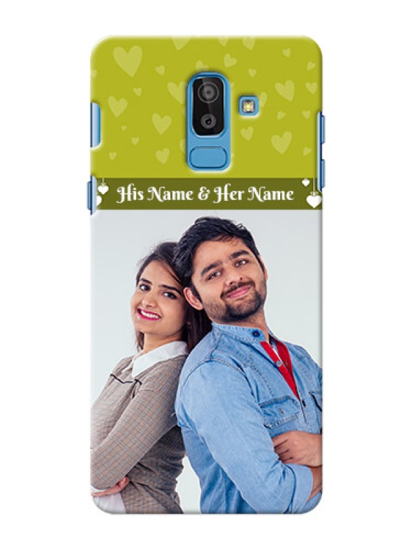 Custom Samsung Galaxy On8 (2018) you and me with hanging hearts Design