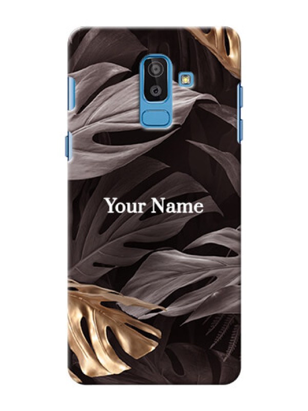 Custom Galaxy On8 2018 Mobile Back Covers: Wild Leaves digital paint Design