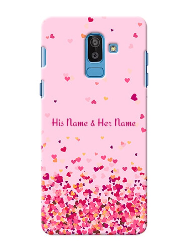 Custom Galaxy On8 2018 Phone Back Covers: Floating Hearts Design