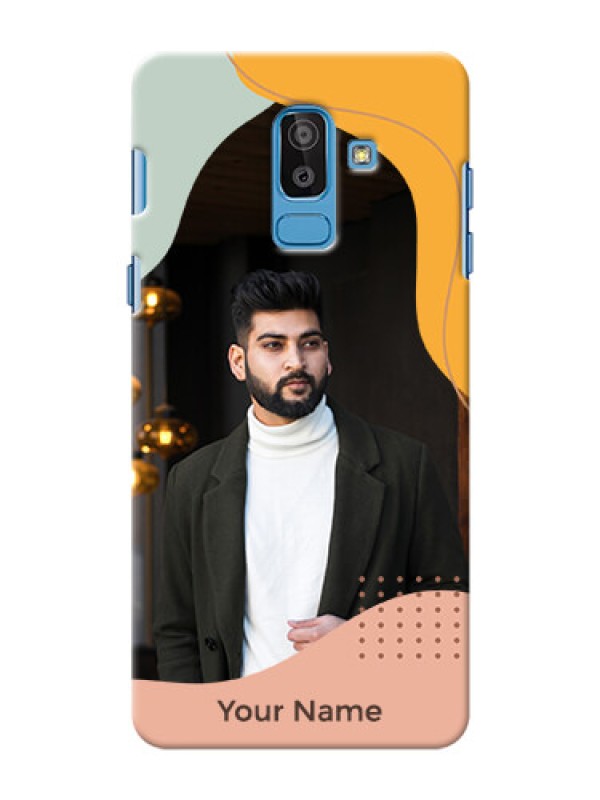 Custom Galaxy On8 2018 Custom Phone Cases: Tri-coloured overlay design