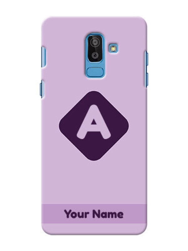 Custom Galaxy On8 2018 Custom Mobile Case with Custom Letter in curved badge  Design