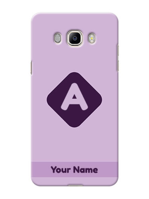 Custom Galaxy On8 Custom Mobile Case with Custom Letter in curved badge  Design