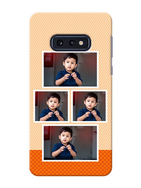Custom Galaxy S10e Mobile Back Covers: Bulk Photos Upload Design
