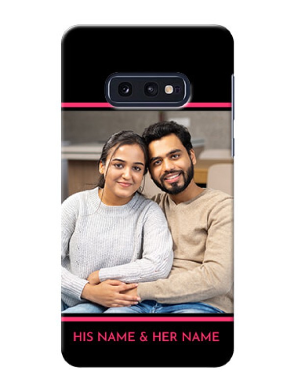 Custom Galaxy S10e Mobile Covers With Add Text Design