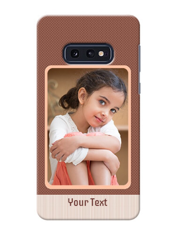 Custom Galaxy S10e Phone Covers: Simple Pic Upload Design