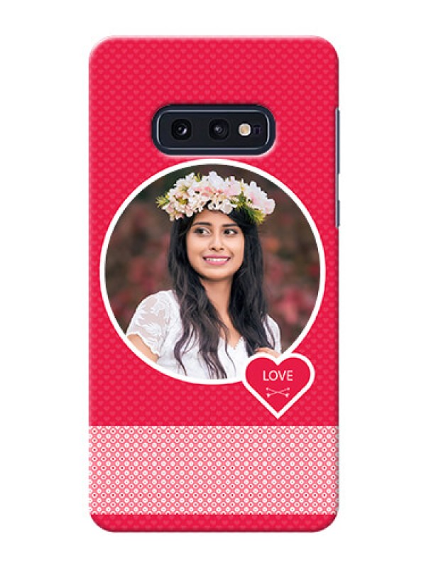 Custom Galaxy S10e Mobile Covers Online: Pink Pattern Design