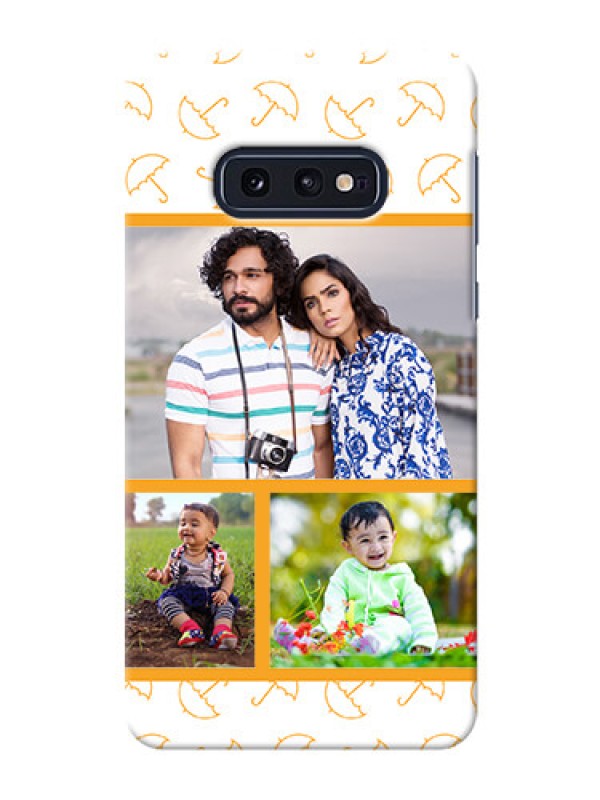 Custom Galaxy S10e Personalised Phone Cases: Yellow Pattern Design