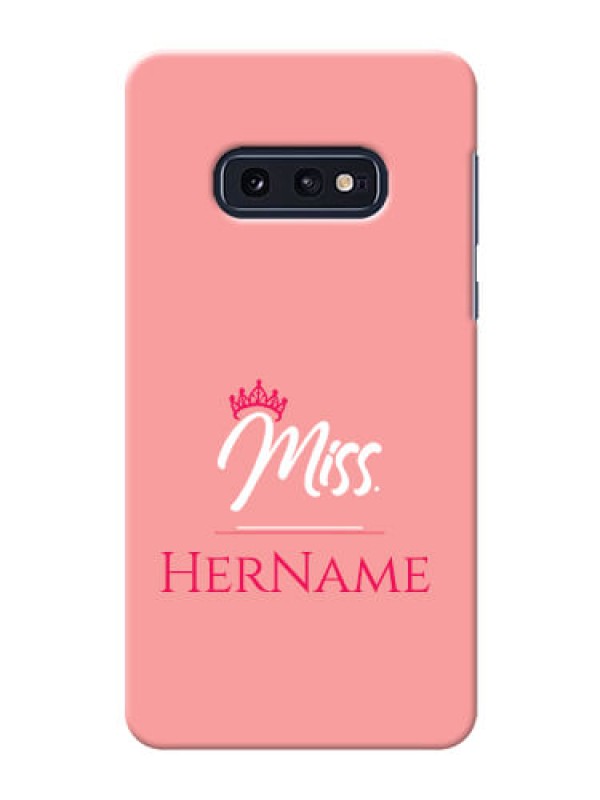 Custom Galaxy S10 E Custom Phone Case Mrs with Name