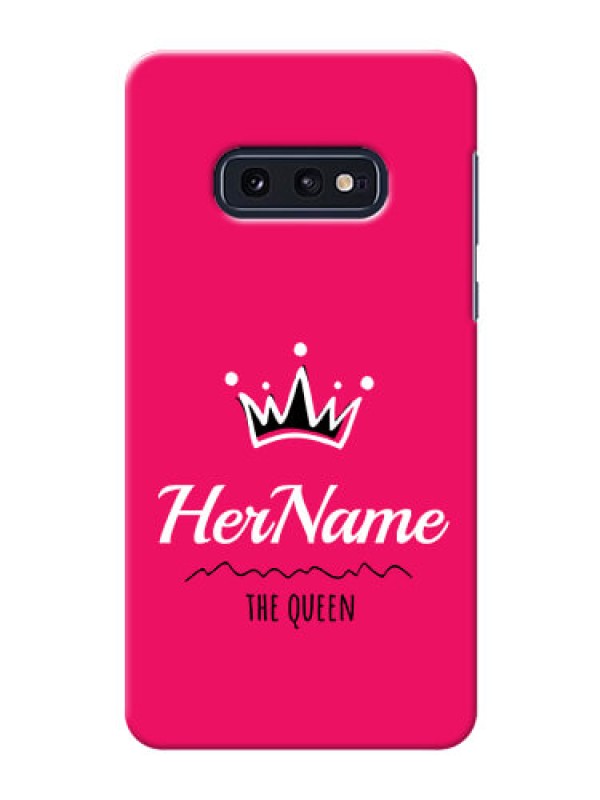 Custom Galaxy S10 E Queen Phone Case with Name