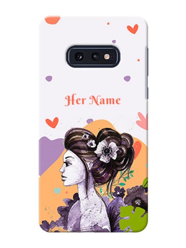 Custom Galaxy S10 E Custom Mobile Case with Woman And Nature Design
