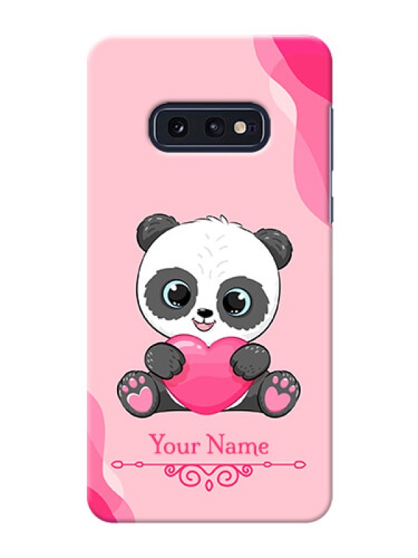 Custom Galaxy S10 E Mobile Back Covers: Cute Panda Design