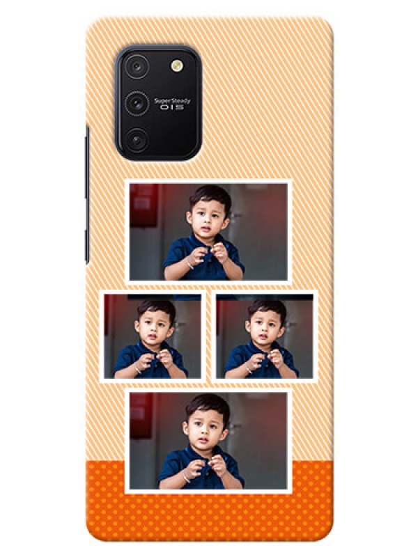 Custom Galaxy S10 Lite Mobile Back Covers: Bulk Photos Upload Design