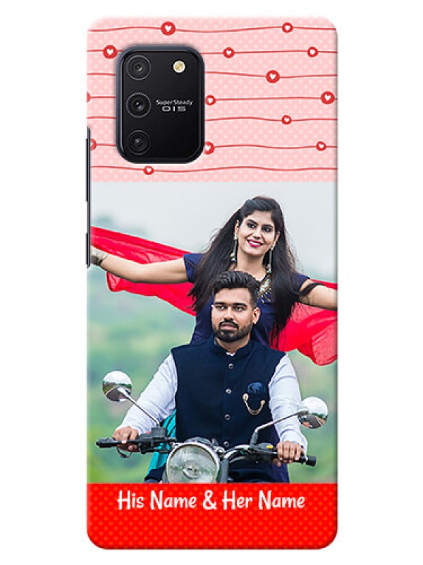Custom Galaxy S10 Lite Custom Phone Cases: Red Pattern Case Design