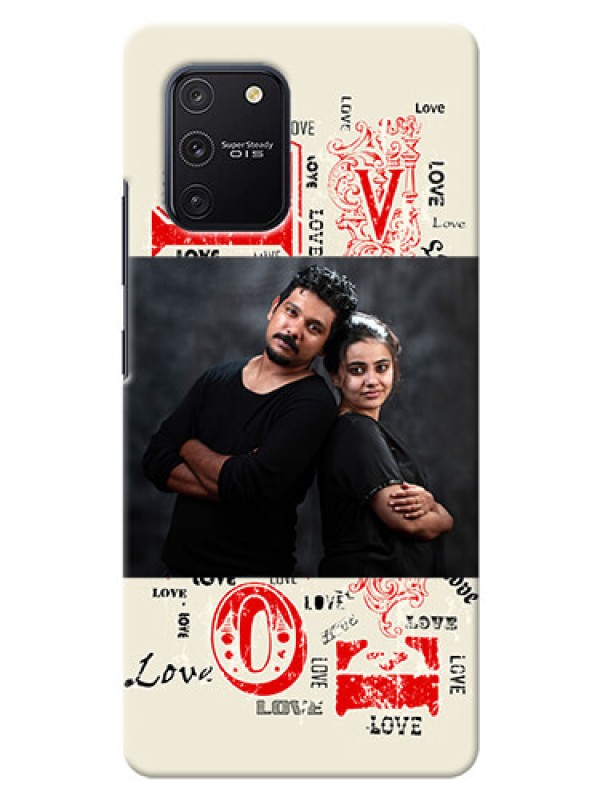 Custom Galaxy S10 Lite mobile cases online: Trendy Love Design Case